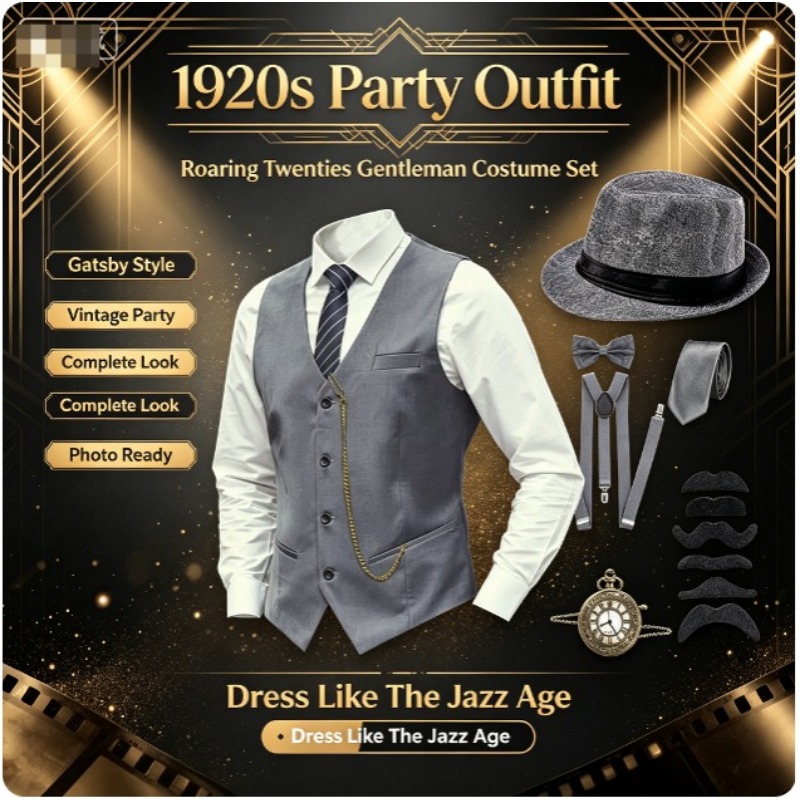 Men'S Accessories In The 1920S - 1920s Mens Great Gatsby Gangster Accessories