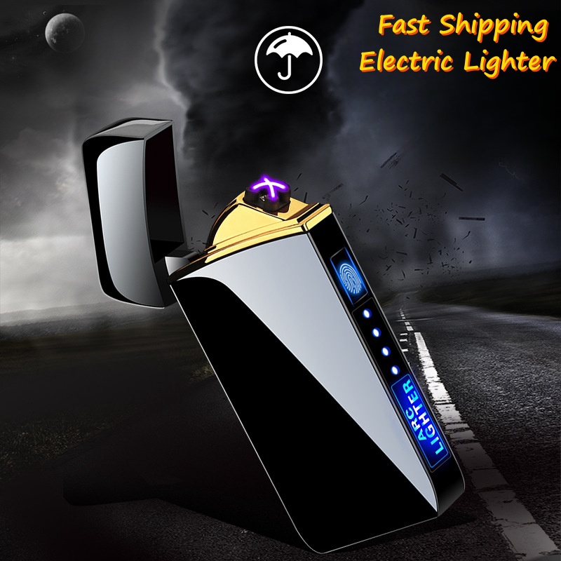 Lighter Windproof - Electric Windproof Metal Lighter Double Arc