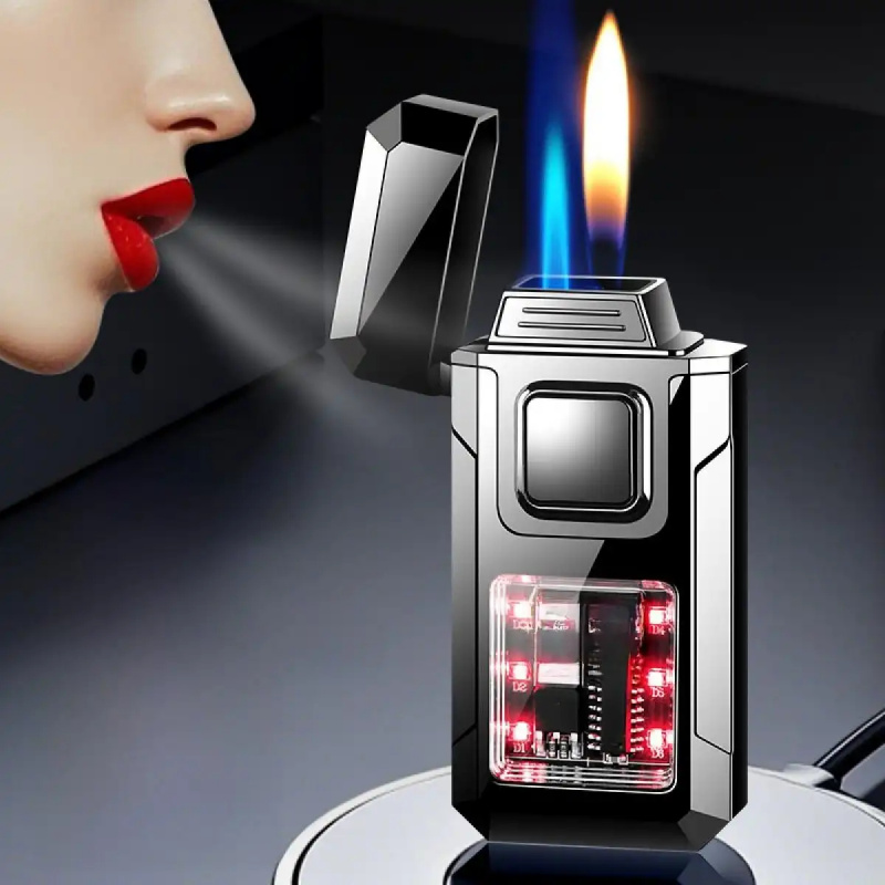 Windproof Voice Control Metal  - Lighter Windproof ulasan dan harga