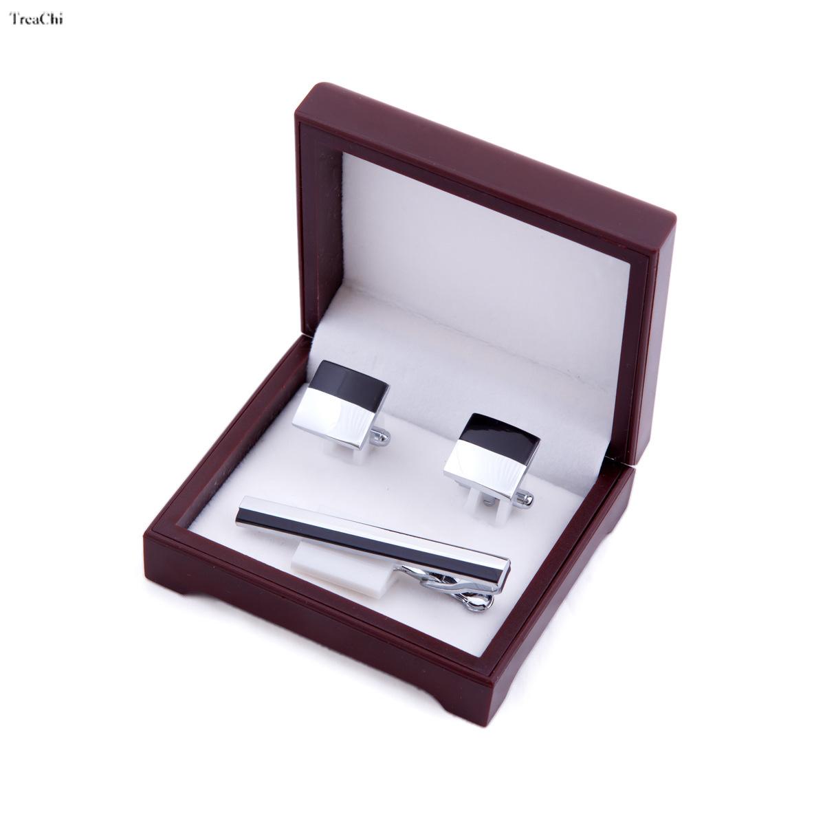 Luxury Tie Clip Cufflinks Stor - Men Accessories Gift Box ulasan dan harga