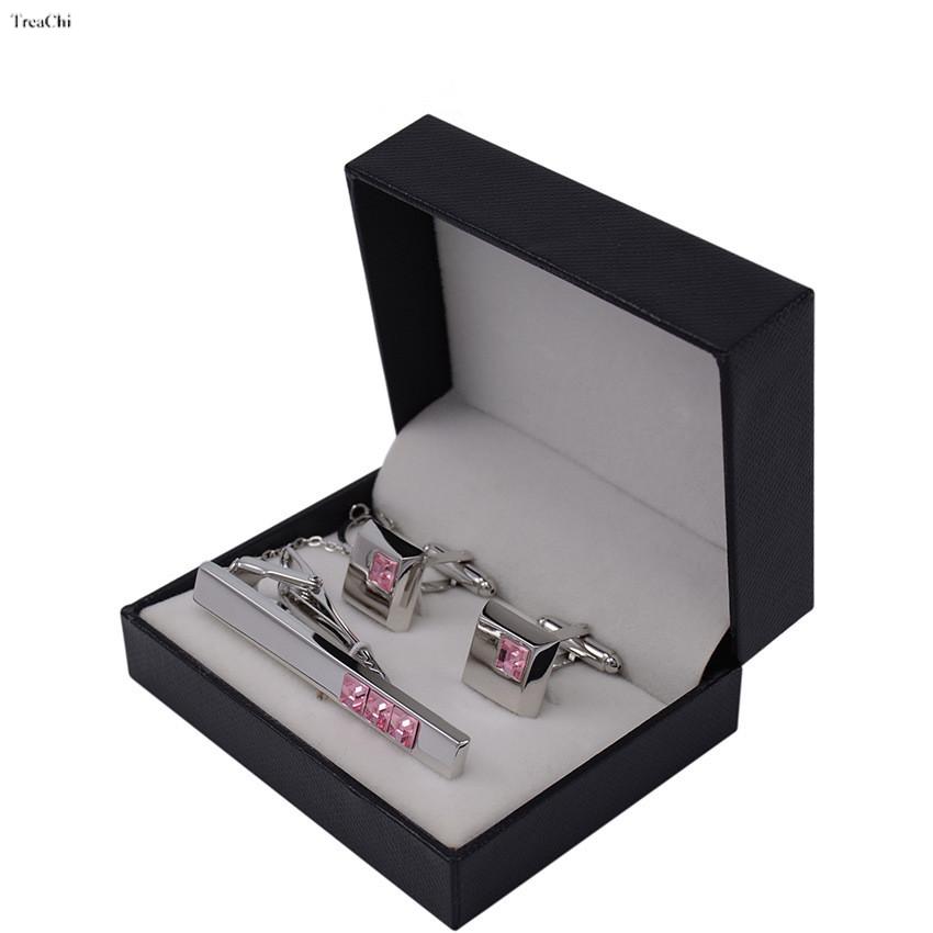 Luxury Tie Clip Cufflinks Stor - Men Accessories Gift Box ulasan dan harga