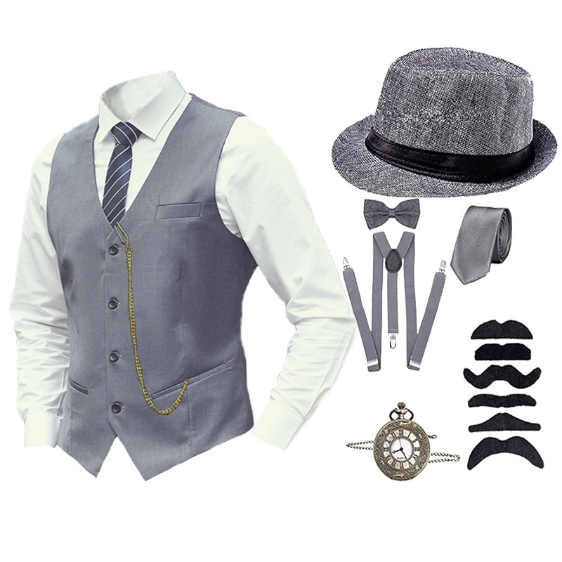 Halloween 1920s Men's Costume  - Men'S Accessories In The 1920S ulasan dan harga