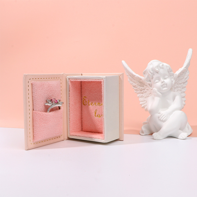 Mini Clamshell Book Ring Box f - Men Accessories Gift Box ulasan dan harga