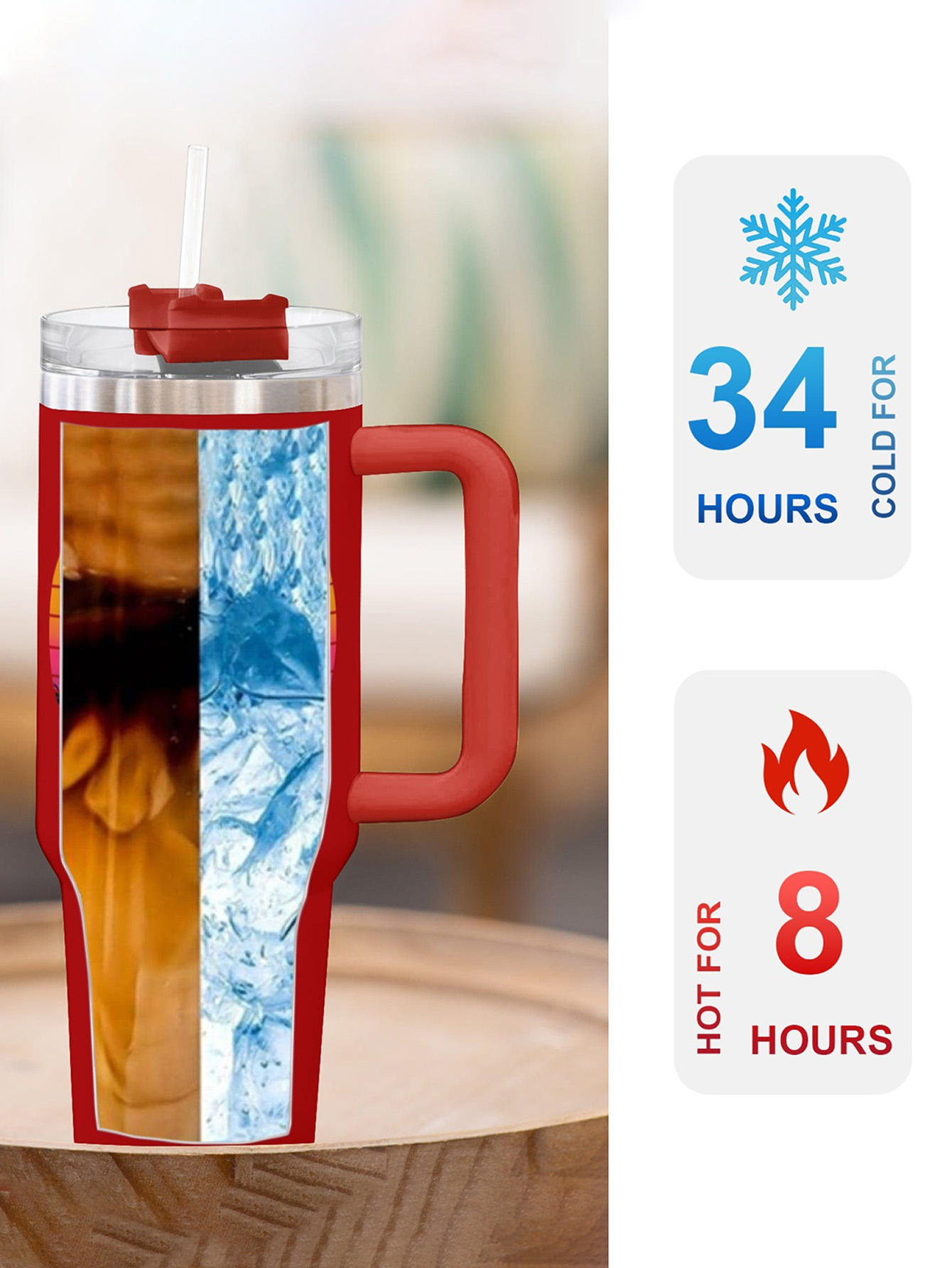 Personalized 40 ounce water cu - Flask Stainless Steel ulasan dan harga