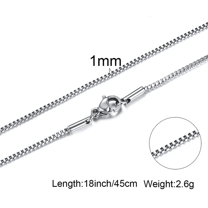 Mens Thin Box Chain Necklace,1 - Men Accessories Gift Box ulasan dan harga