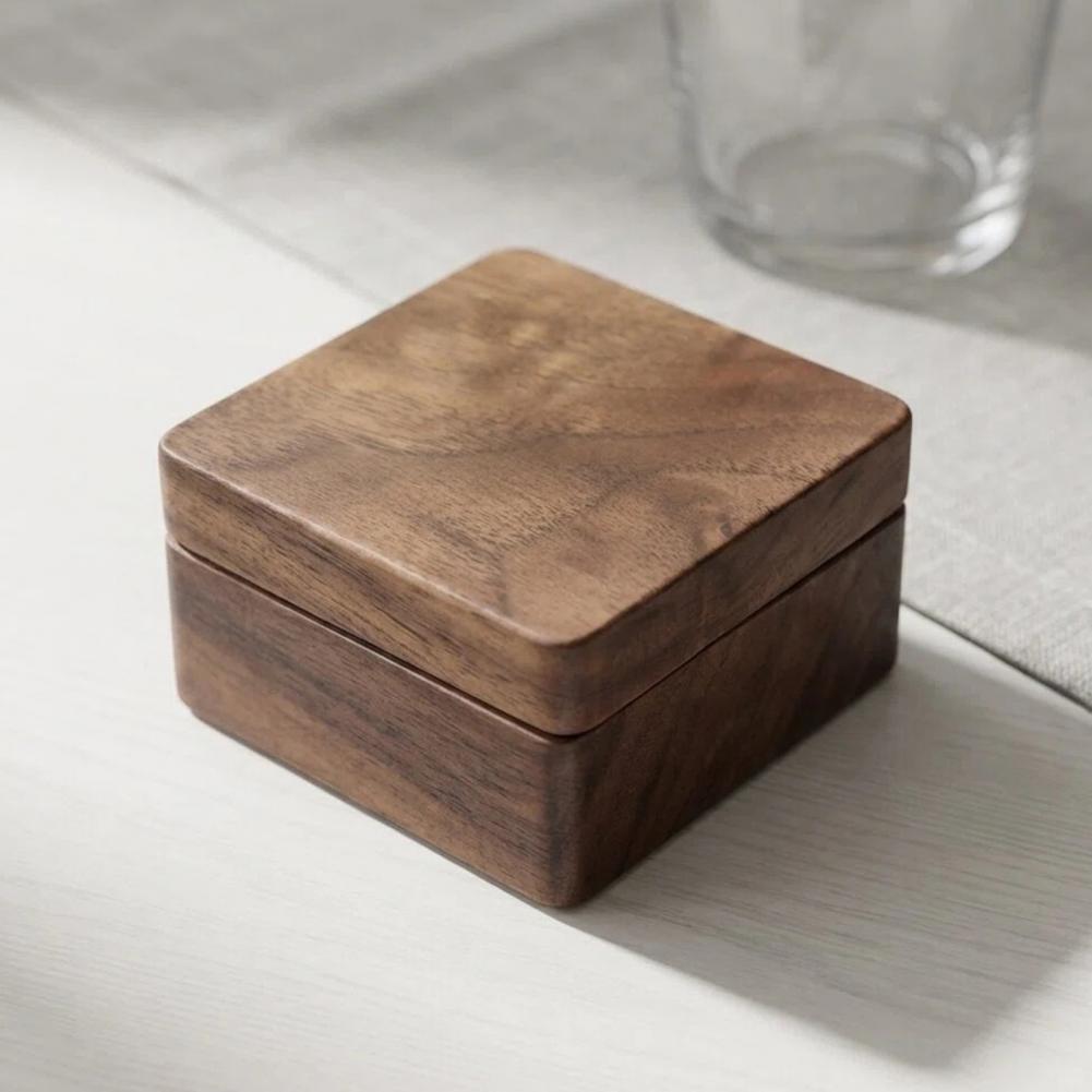 Walnut Cufflink Box Solid Wood - Men Accessories Gift Box ulasan dan harga