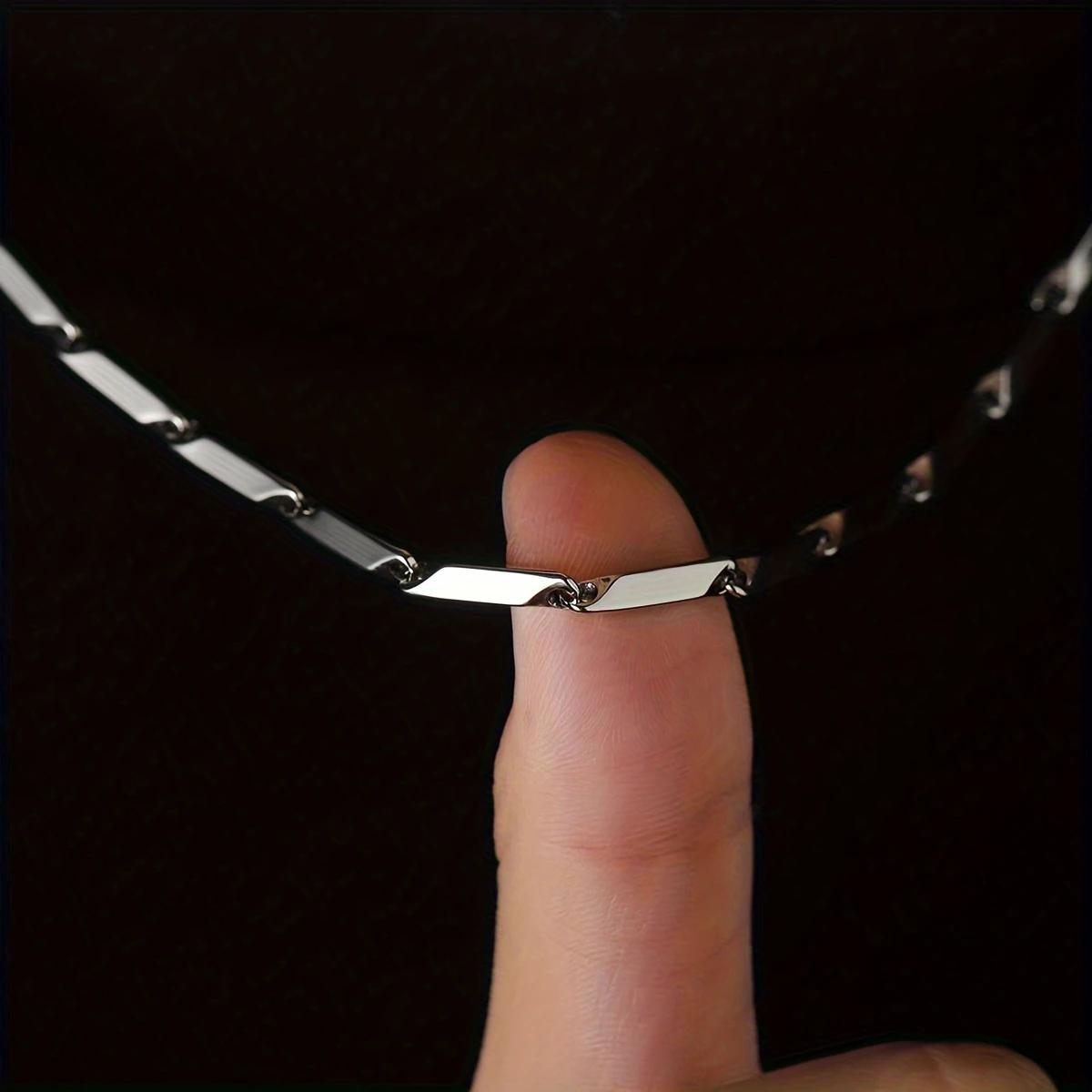 Silvery Curved Cross Stainless - Men'S Accessories Jewelry Brands ulasan dan harga