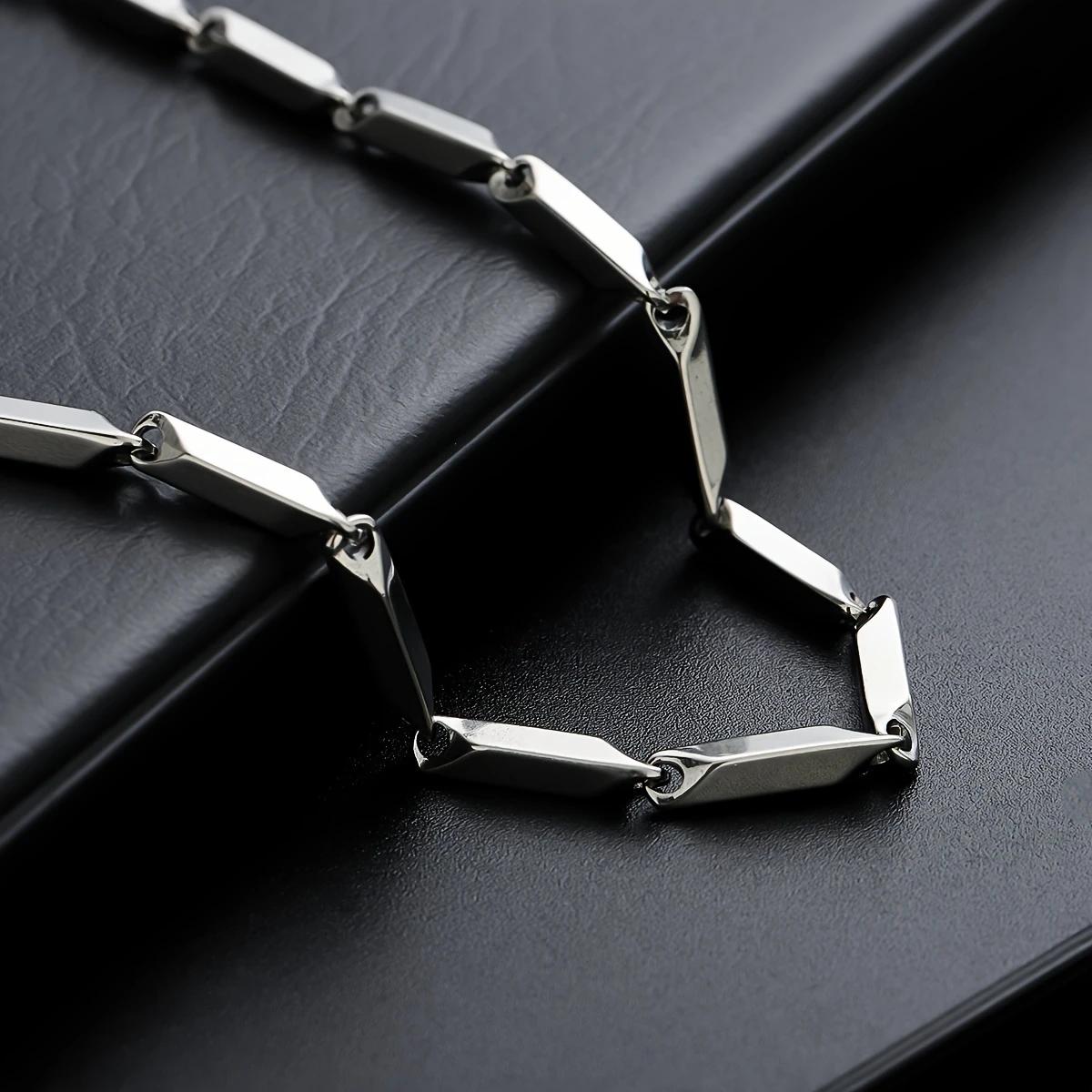 Silvery Curved Cross Stainless - Men'S Accessories Jewelry Brands ulasan dan harga
