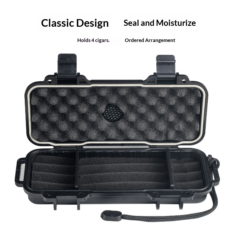Portable Cigar Humidor With Hu - Men Accessories Gift Box ulasan dan harga